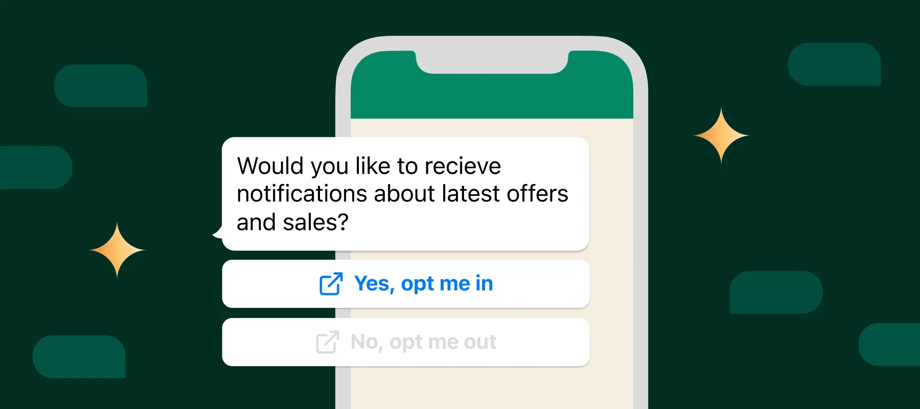 Opt-in, opt-out और WhatsApp पर LEAVE बटन